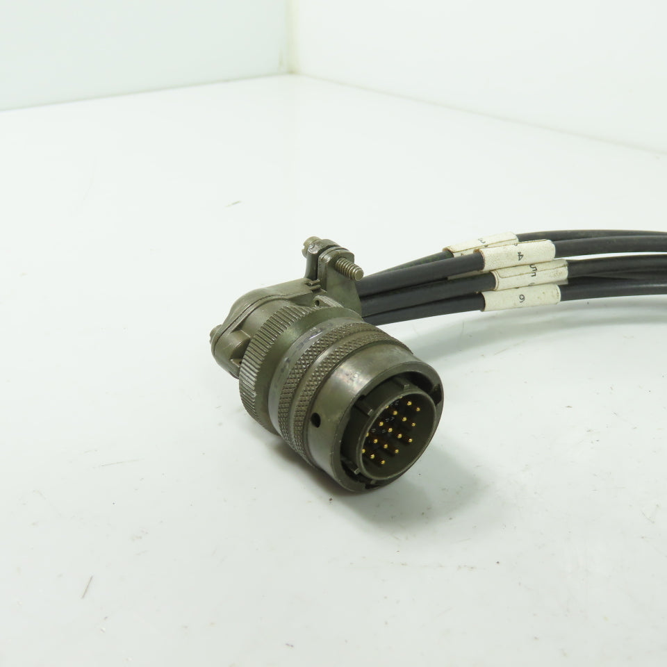 Amphenol PT08E-4-19P 19-Pin Male Connector Plug W/ (6) 4-Pin Female Connectors
