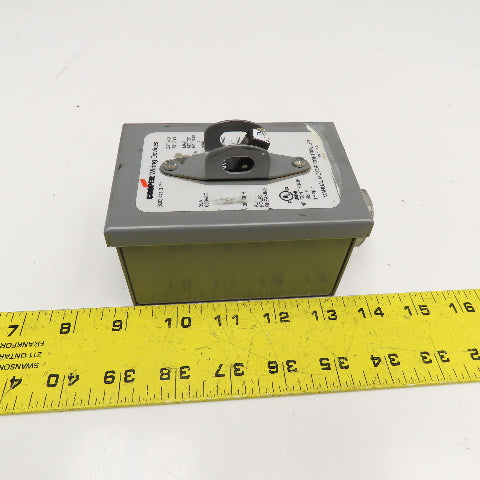 Cooper 7810GD 600VAC 30A 3P 3Ph 15Hp Max Manual Motor Controller