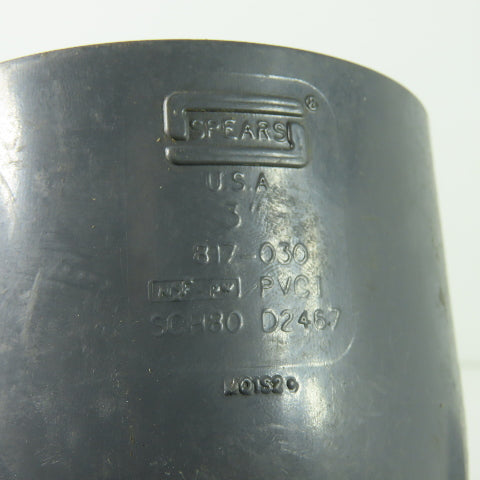 Spears 817-030 3" PVC 45° Elbow Pipe Fitting SCH 80 Lot Of 2