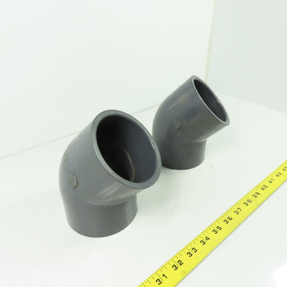 Spears 817-030 3" PVC 45° Elbow Pipe Fitting SCH 80 Lot Of 2