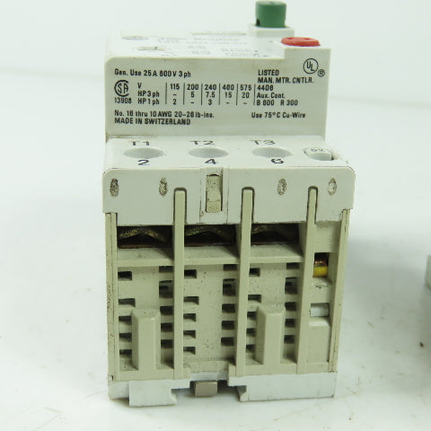 Allen Bradley 140-MN-0630 Ser C Manuel Motor Starter 600V 25A 3Ph Lot Of 2