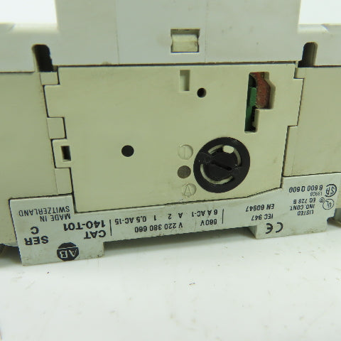 Allen Bradley 140-MN-0630 Ser C Manuel Motor Starter 600V 25A 3Ph Lot Of 2