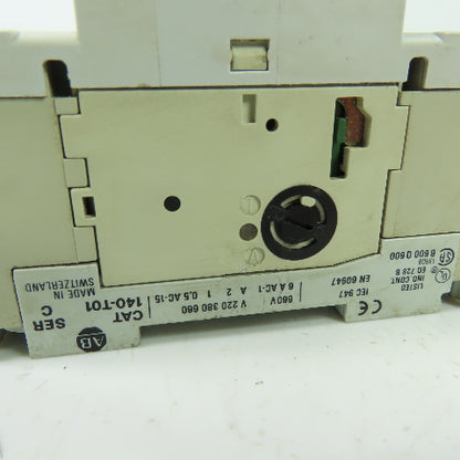 Allen Bradley 140-MN-0630 Ser C Manuel Motor Starter 600V 25A 3Ph Lot Of 2