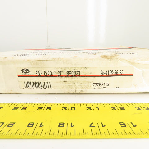 Gates 8M-112S-36-SF Poly Chain GT Sprocket 2250RPM 1-7/8" W x 11-1/8" OD x 3" ID