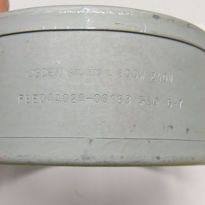 Ogden FBE04A02A-00163 240V 800W Band Heater 4"