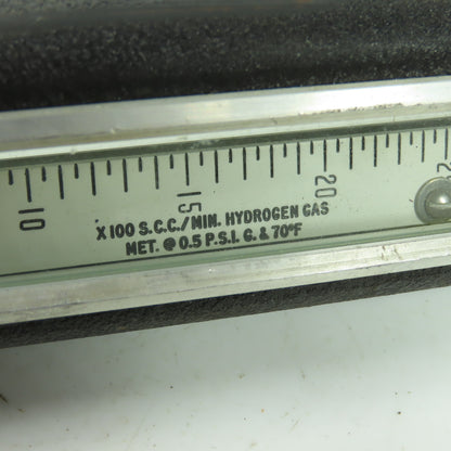 56II A2577 AI25 X 100 S.C.C/MIN. Hydrogen Gas Meter Gage 0.5PSI