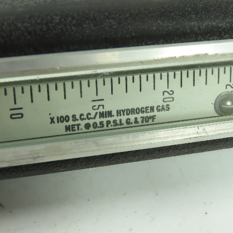 56II A2577 AI25 X 100 S.C.C/MIN. Hydrogen Gas Meter Gage 0.5PSI