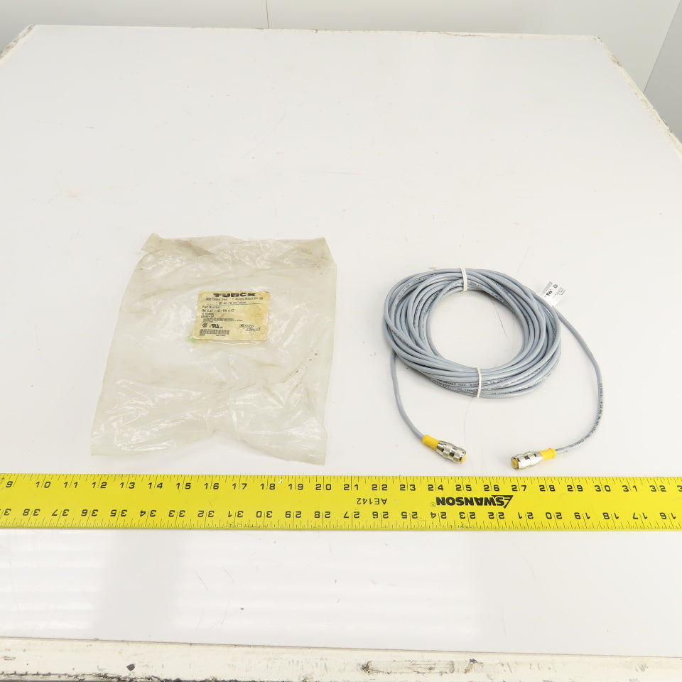 Turck RK 4.4T-10-RK 4.4T U2446-00 Eurofast Cable Cordset 4-Pin Female x Female