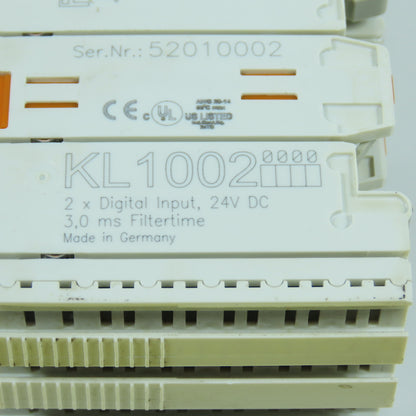 Beckoff KL1002 2-Channel Digital Input Module 24VDC Lot Of 3