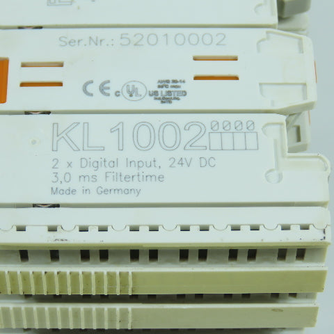 Beckoff KL1002 2-Channel Digital Input Module 24VDC Lot Of 3