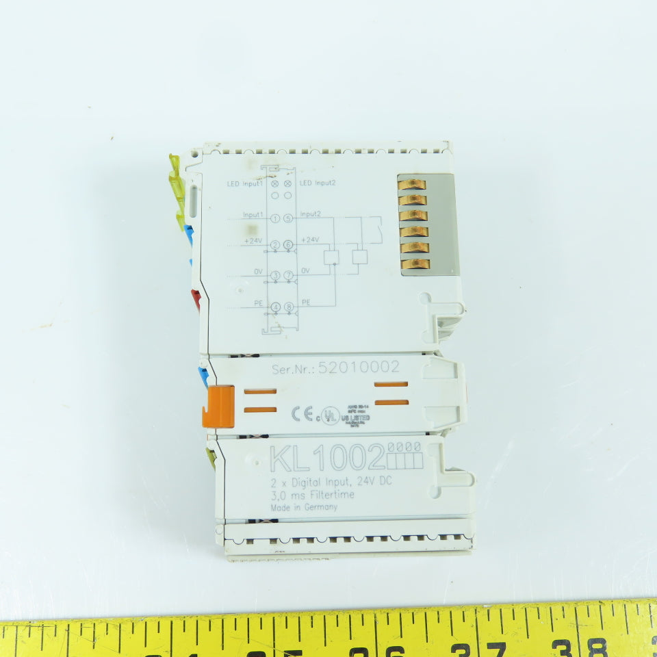 Beckoff KL1002 2-Channel Digital Input Module 24VDC Lot Of 3