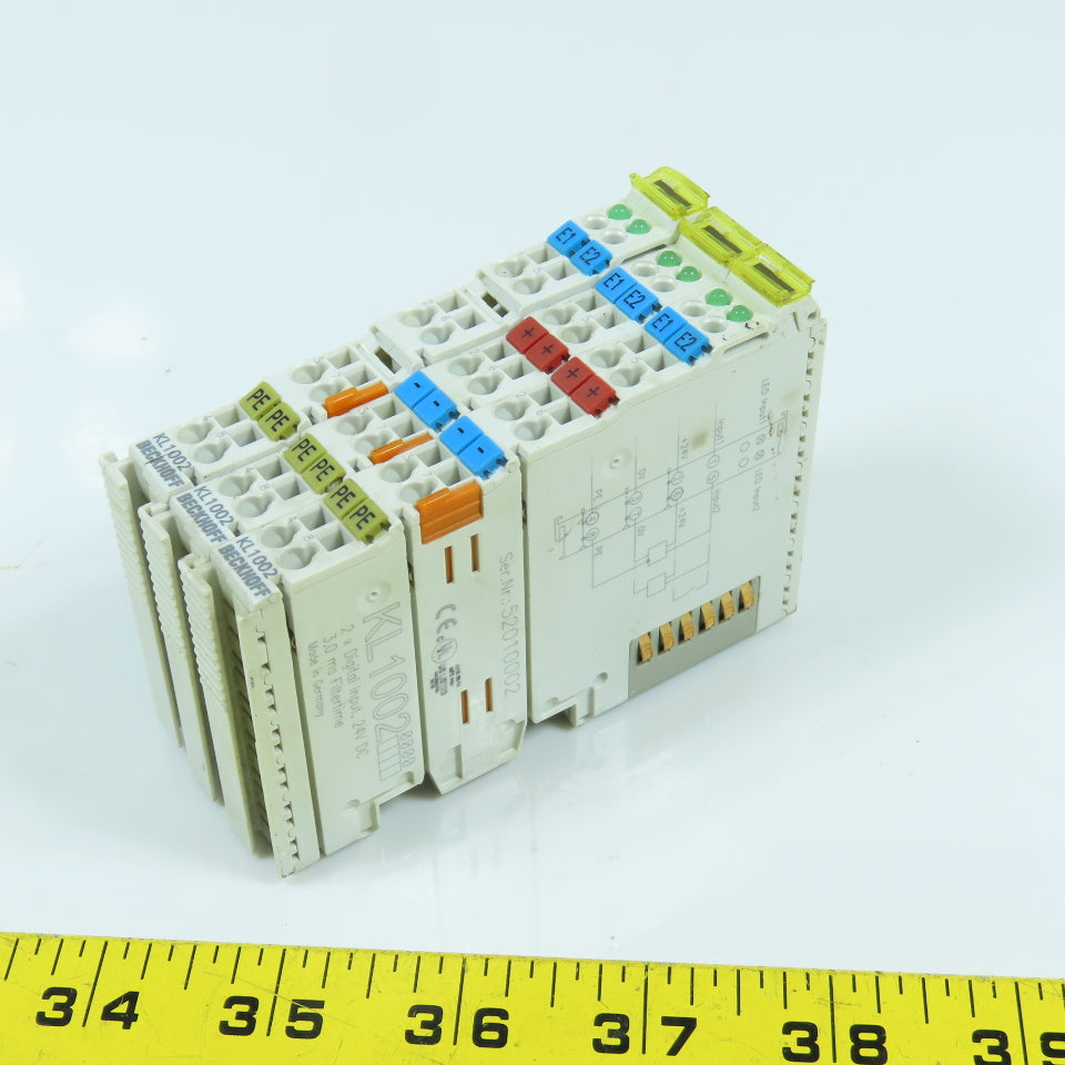 Beckoff KL1002 2-Channel Digital Input Module 24VDC Lot Of 3