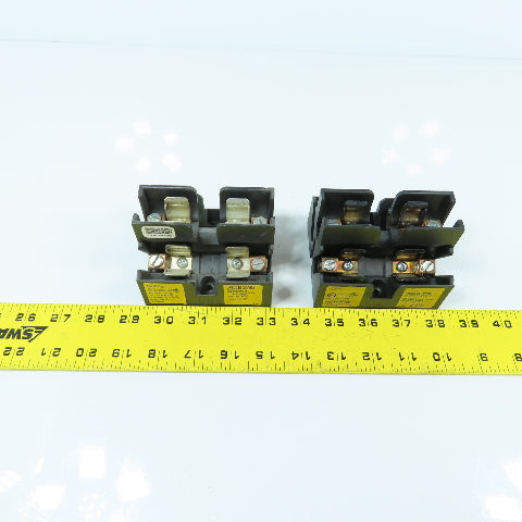 Buss JP60030-3C0RA 3-Pole 30A 600V Class J Pyramid Fuse Holders Lot Of 2