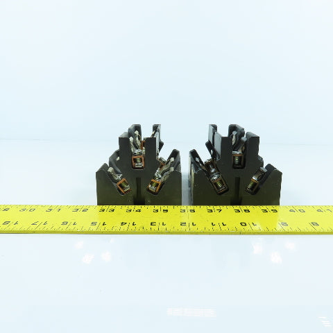Buss JP60030-3C0RA 3-Pole 30A 600V Class J Pyramid Fuse Holders Lot Of 2
