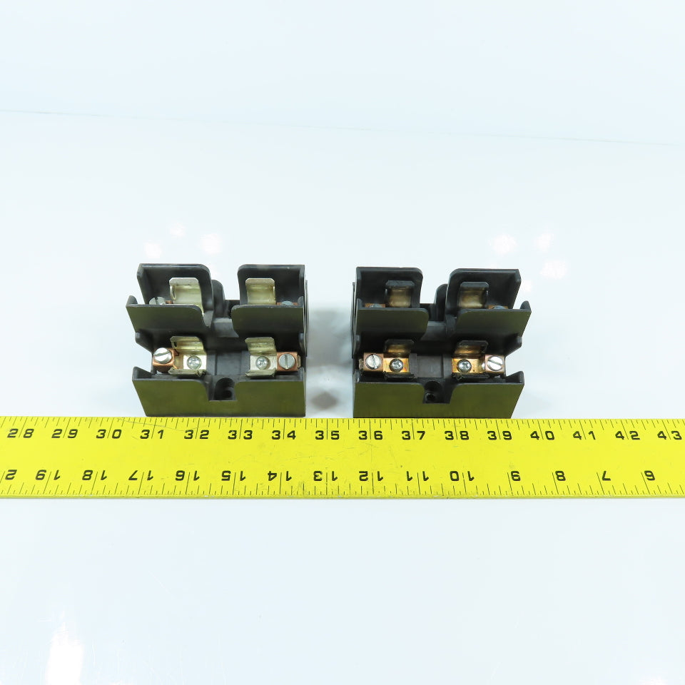 Buss JP60030-3C0RA 3-Pole 30A 600V Class J Pyramid Fuse Holders Lot Of 2