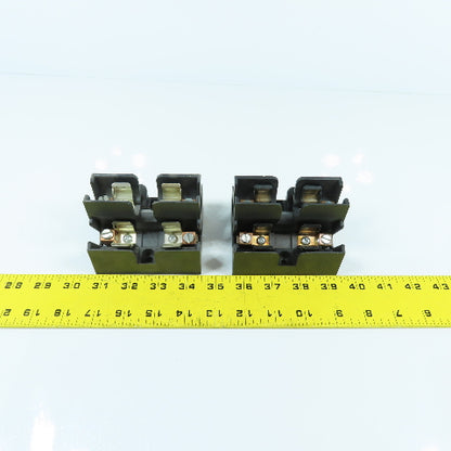 Buss JP60030-3C0RA 3-Pole 30A 600V Class J Pyramid Fuse Holders Lot Of 2