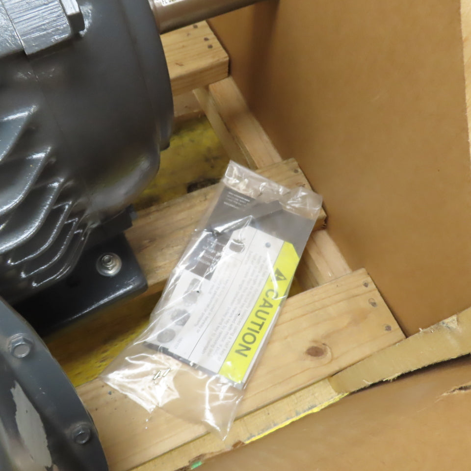 Nidec H15P3D DL25 15HP Electric Motor 1180RPM 208-230/460V 3PH 284T Frame NEW