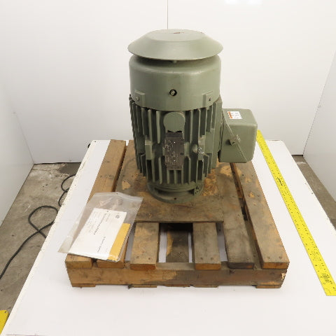 GE 5K256SAC122 20HP Vertical AC Electric Motor 3550RPM 230/460V 3PH Tested