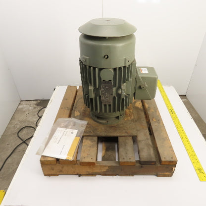 GE 5K256SAC122 20HP Vertical AC Electric Motor 3550RPM 230/460V 3PH Tested