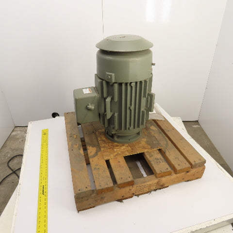 GE 5K256SAC122 20HP Vertical AC Electric Motor 3550RPM 230/460V 3PH Tested
