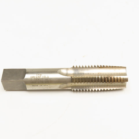 Greenfield 1-1/4-7 NC Taper Tap 4 Flute Bottoming