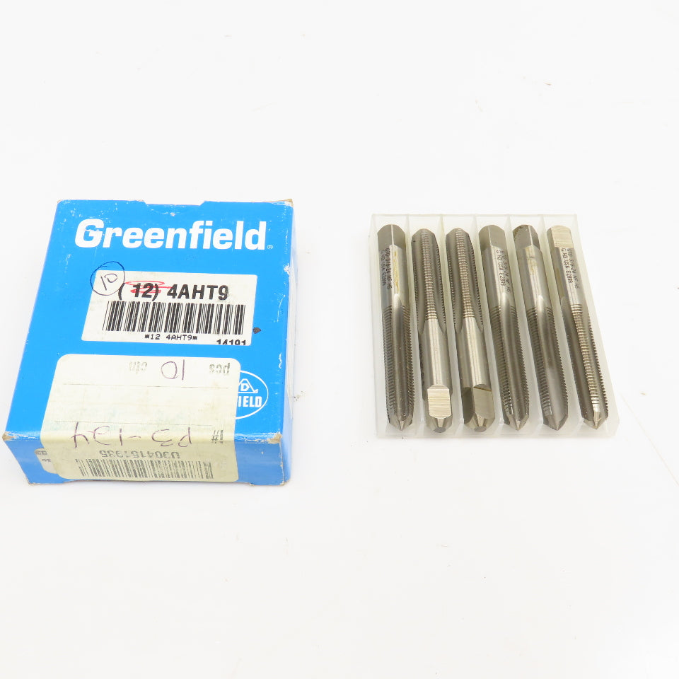 Greenfield 3/8-24 NC HS 4 Flute Chamfer Plug Tap Lot Of 6