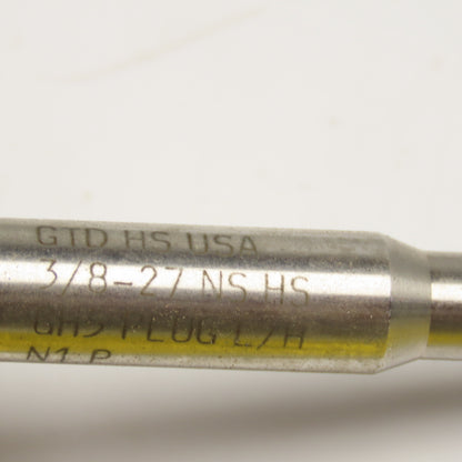 Greenfield 3/8-27 Left Hand Fine Thread Chamfer Plug Tap 4 Flute NNB