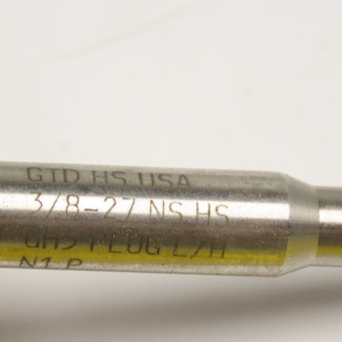 Greenfield 3/8-27 Left Hand Fine Thread Chamfer Plug Tap 4 Flute NNB