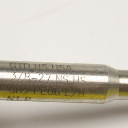 Greenfield 3/8-27 Left Hand Fine Thread Chamfer Plug Tap 4 Flute NNB