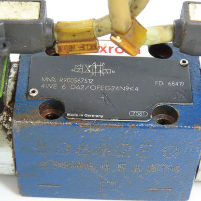 Rexroth 4WE6D62OFEG24N9K4 R900567512 4/2 Position Double Solenoid Valve 24VDC