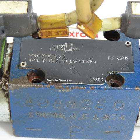 Rexroth 4WE6D62OFEG24N9K4 R900567512 4/2 Position Double Solenoid Valve 24VDC