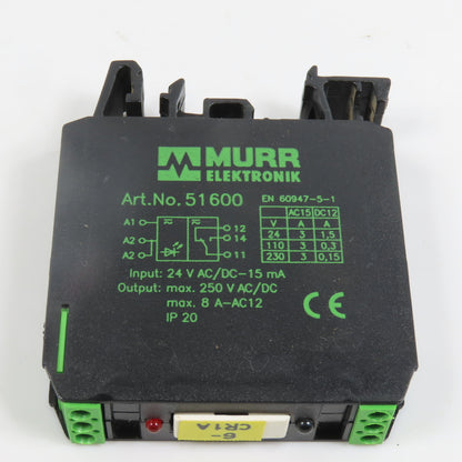 Murr Elektronic 51600 24V AC/DC Output Relay