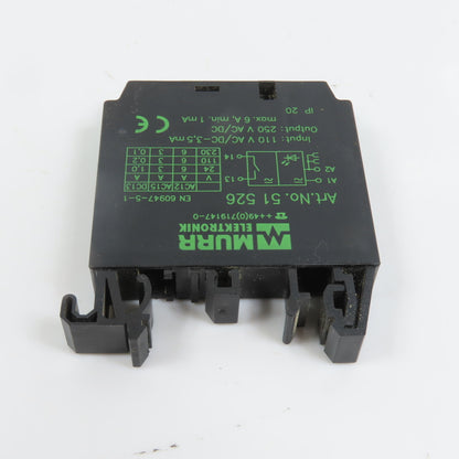Murr Elektronic 51526 110V AC/DC Input Relay 250V AC/DC Output