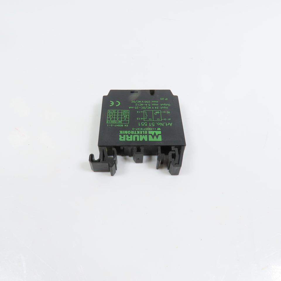 Murr Elektronic 51551 5A AC12 Output Relay 24V AC/DC Input
