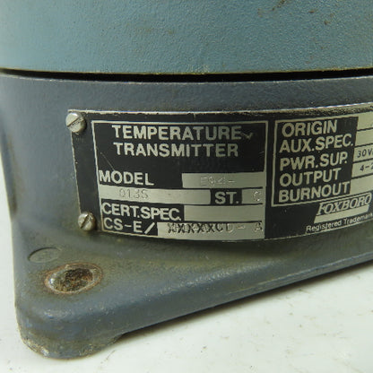 Foxboro E94-0135 Temperature Transmitter ST C 30VDC 4-2MA 2D8314