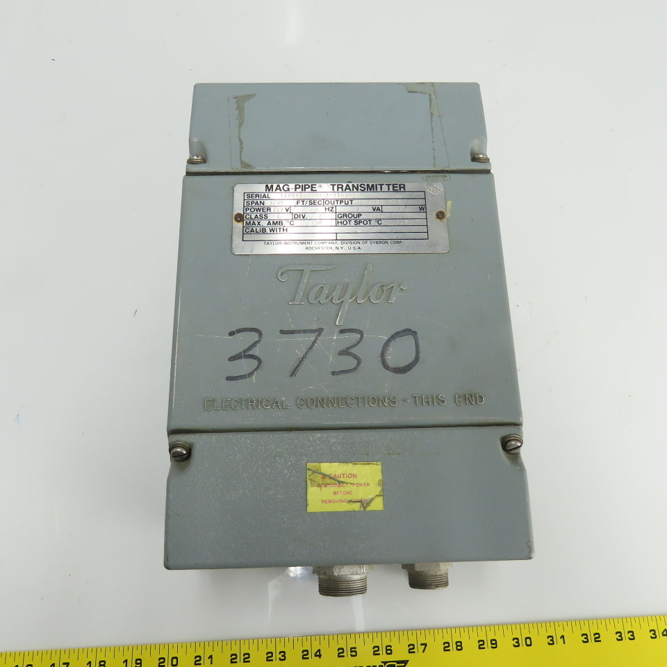 Taylor 1100TK22000-1-11630B Mag-Pipe Transmitter Span 3/30 4-20MA 117V 13VA