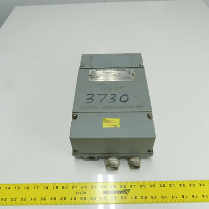 Taylor 1100TK22000-1-11630B Mag-Pipe Transmitter Span 3/30 4-20MA 117V 13VA