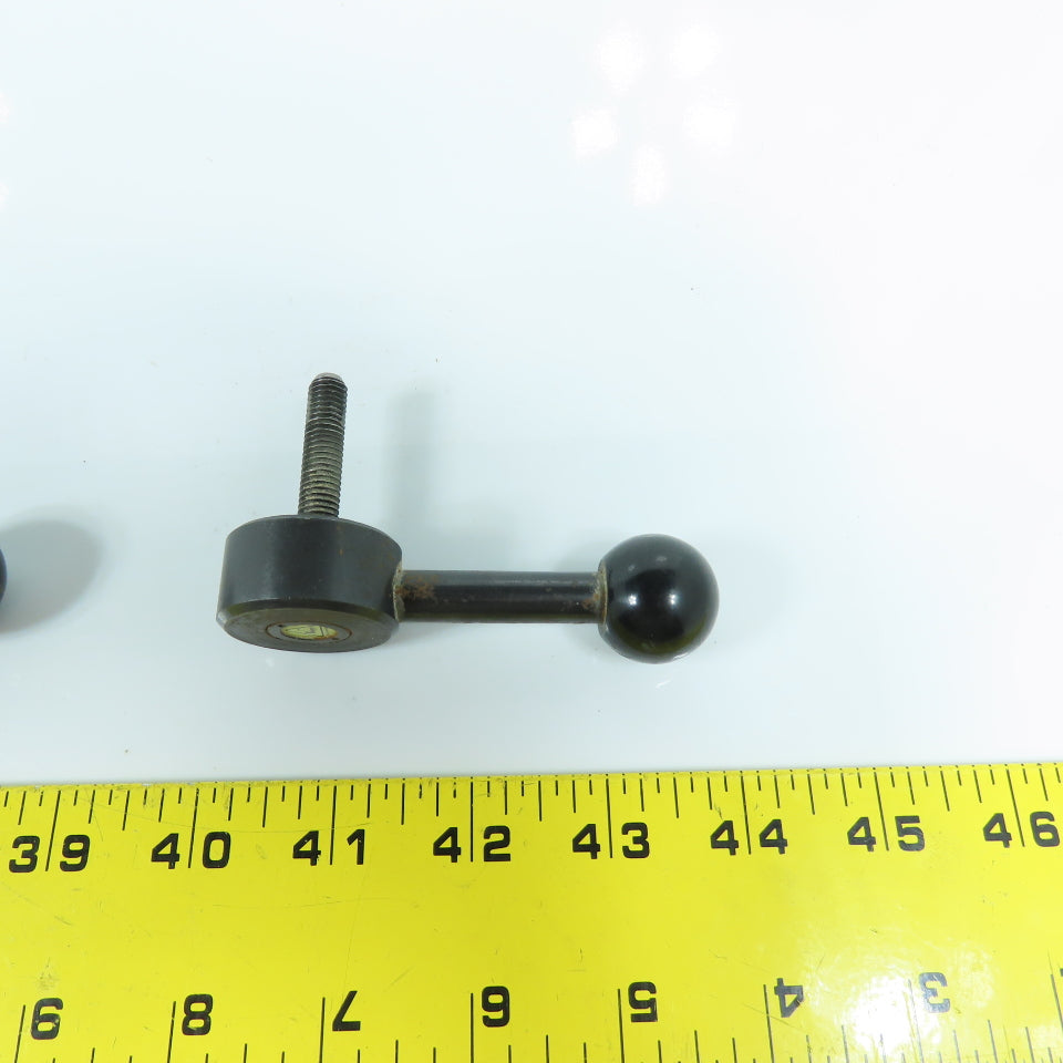 Kipp M8x1.25mm Adjustable Steel Handle 90° Ball Knob Lot Of 3