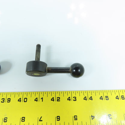 Kipp M8x1.25mm Adjustable Steel Handle 90° Ball Knob Lot Of 3