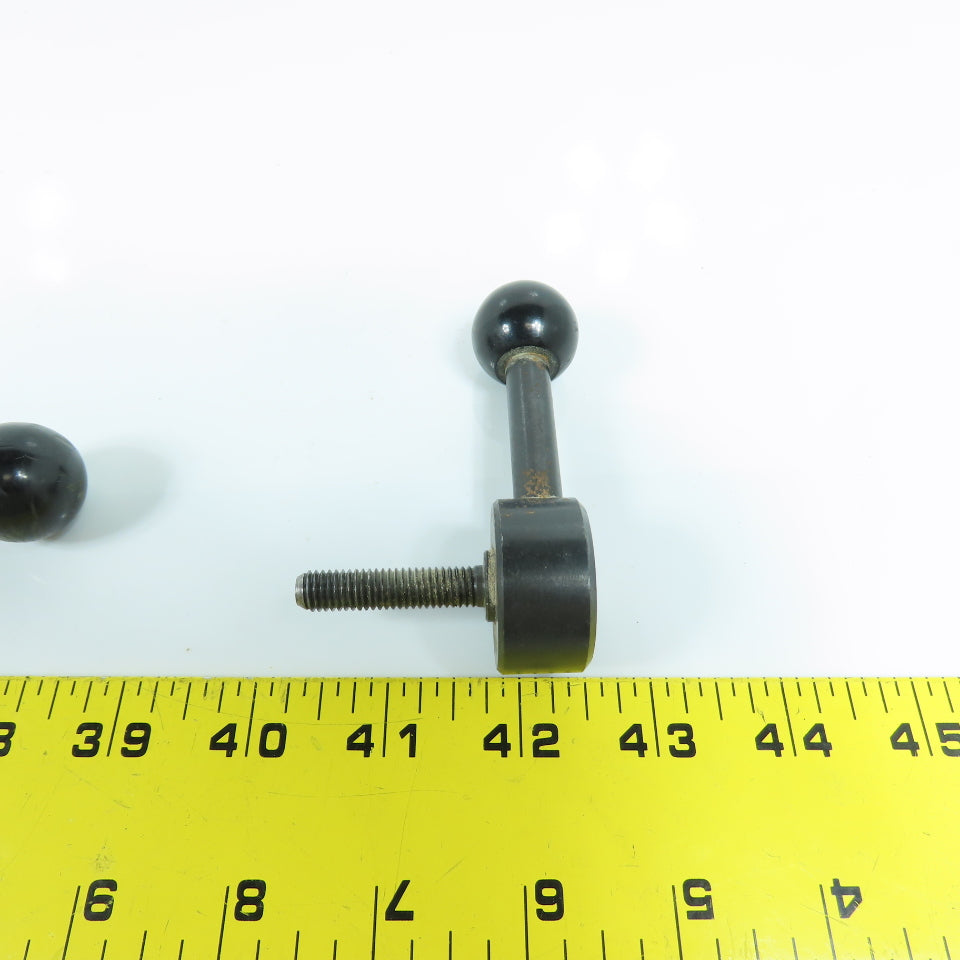 Kipp M8x1.25mm Adjustable Steel Handle 90° Ball Knob Lot Of 3