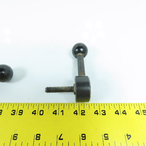 Kipp M8x1.25mm Adjustable Steel Handle 90° Ball Knob Lot Of 3