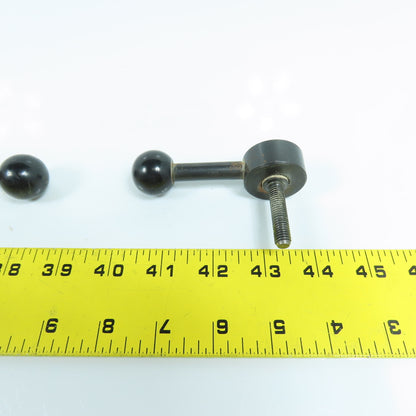 Kipp M8x1.25mm Adjustable Steel Handle 90° Ball Knob Lot Of 3