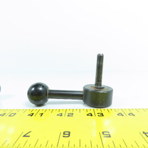 Kipp M8x1.25mm Adjustable Steel Handle 90° Ball Knob Lot Of 3