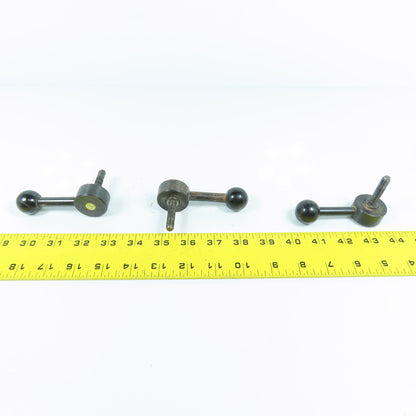 Kipp M8x1.25mm Adjustable Steel Handle 90° Ball Knob Lot Of 3