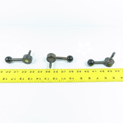 Kipp M8x1.25mm Adjustable Steel Handle 90° Ball Knob Lot Of 3