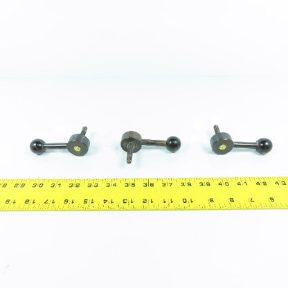 Kipp M8x1.25mm Adjustable Steel Handle 90° Ball Knob Lot Of 3
