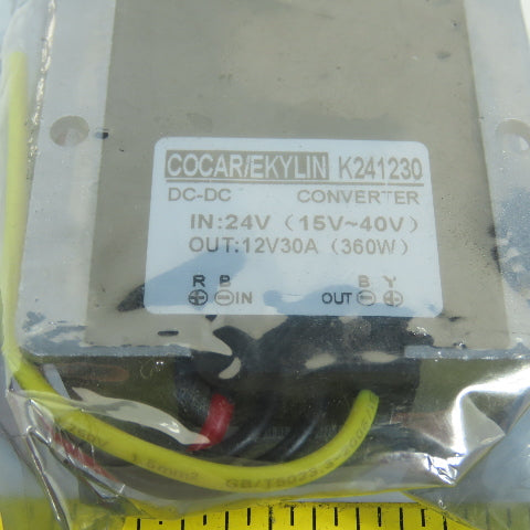 Cocar / Ekylin K241230 24V DC To 12V DC 30A Converter 360W NEW SEALED