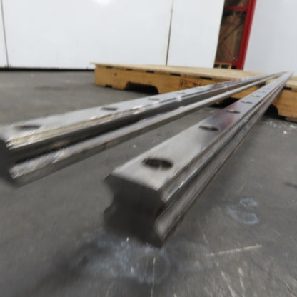 23mm Wide x 22mm Height Linear Guide Rail 3689mm / 145-1/4" OAL Lot Of 2