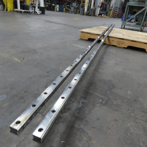 23mm Wide x 22mm Height Linear Guide Rail 3689mm / 145-1/4" OAL Lot Of 2