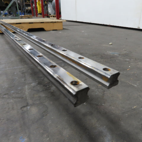 23mm Wide x 22mm Height Linear Guide Rail 3689mm / 145-1/4" OAL Lot Of 2